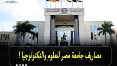 مصاريف جامعة مصر للعلوم والتكنولوجيا 2021