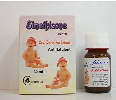نقط سيميثكون Simethicone للاطفال افضل دواء لعلاج الانتفاخات والغازات للاطفال الرضع