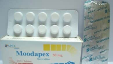 نشرة اقراص مودابكس Moodapex لعلاج الاكتئاب واضطرابات القلق والوسواس القهري