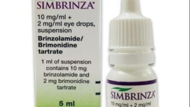 مواصفات قطرة سيمبرينزا SIMBRINZA لعلاج ارتفاع ضغط العين والمياة الزرقاء بالعين