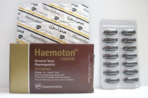 هيموتون كبسولات لعلاج الانيميا و تعويض نقص الفيتامينات فى الجسم Haemoton