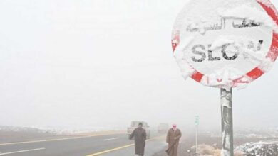 تشهد السعودية بردًا غير مسبوق .. والثلج يغطي 6 مدن