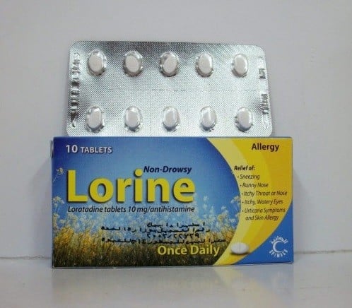 مضاد للحساسيه دواء لورين Lorine المتوفر فى شكل شراب و اقراص فى الصيدليات