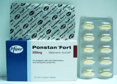 روشته اقراص بونستان فورت Ponstan Fort لعلاج الالتهابات و التخفيف من آلام الجسم
