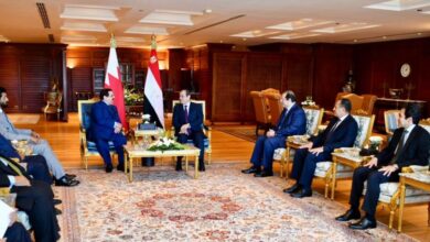 اتفاق مصري بحريني لتغزيز التعاون والعمل العربي المشترك