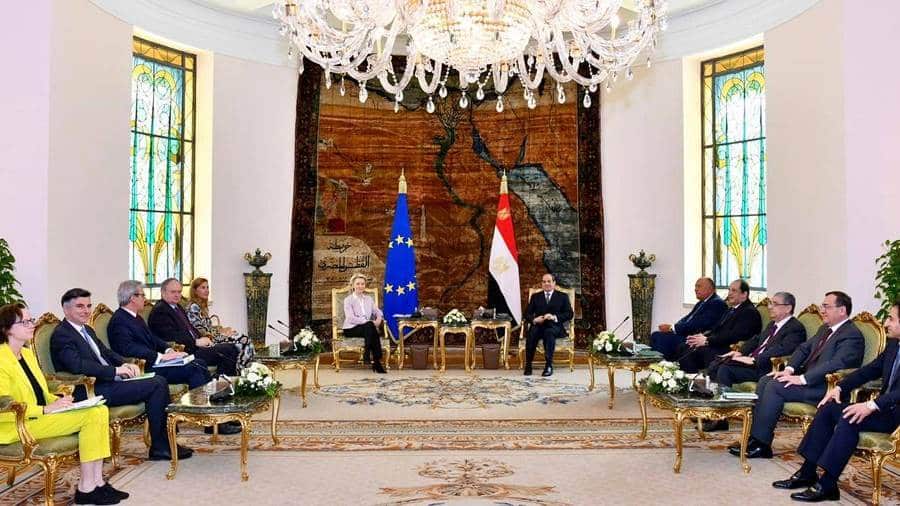 رئيسة مفوضية الاتحاد الأوروبي: مصر شريكا استراتيجيا ومحور الأمن والاستقرار في المنطقة
