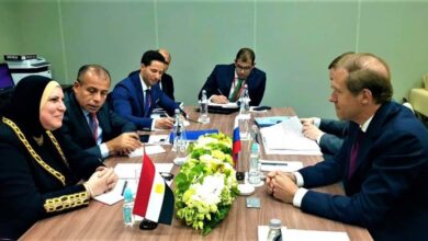 وزيرة الصناعة تستعرض آخر تطورات إنشاء المنطقة الصناعية الروسية في مصر