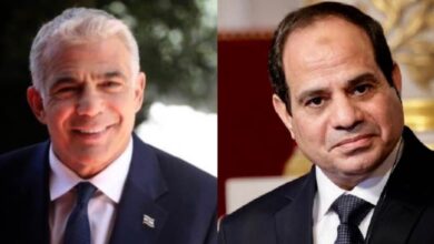 رئيس وزراء إسرائيل يثمن جهود مصر في حفظ عملية السلام في فلسطين