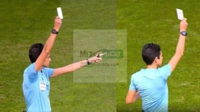تطبيق البطاقة البيضاء كرة القدم للمرة الأولى"تحية وليست عقوبة"