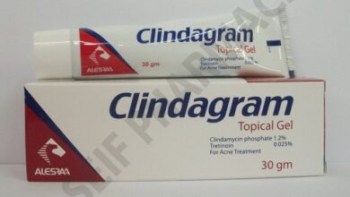 سعر كلينداجرام لعلاج حب الشباب CLINDAGRAM TOPICAL GEL 30 GM