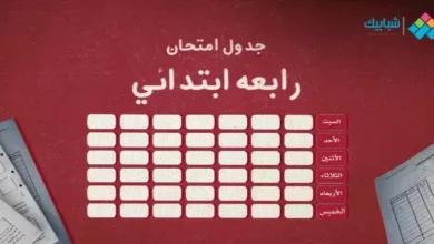 جدول امتحانات رابعة ابتدائي الترم الثاني 2023 محافظة القاهرة