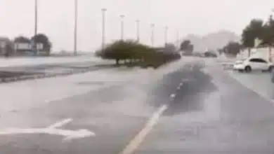 اطلاق تحذير باللوان الأحمر بسبب أمطار غزيرة على منطقة جازان