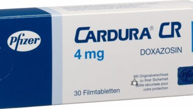موانع استعمال دواء كاردورا أقراص Cardura Tablets